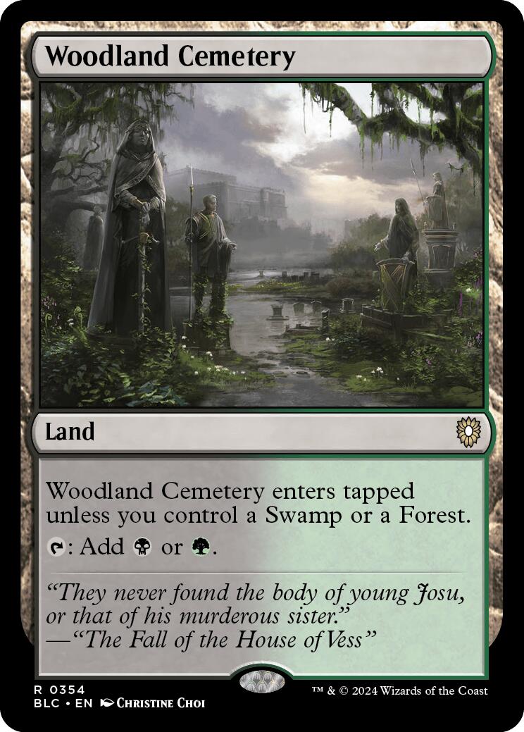 Woodland Cemetery [Bloomburrow Commander] | Galactic Gamez