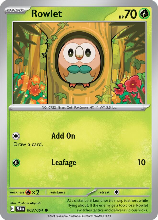 Rowlet (003/064) [Scarlet & Violet: Shrouded Fable] | Galactic Gamez