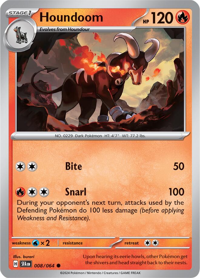 Houndoom (008/064) [Scarlet & Violet: Shrouded Fable] | Galactic Gamez