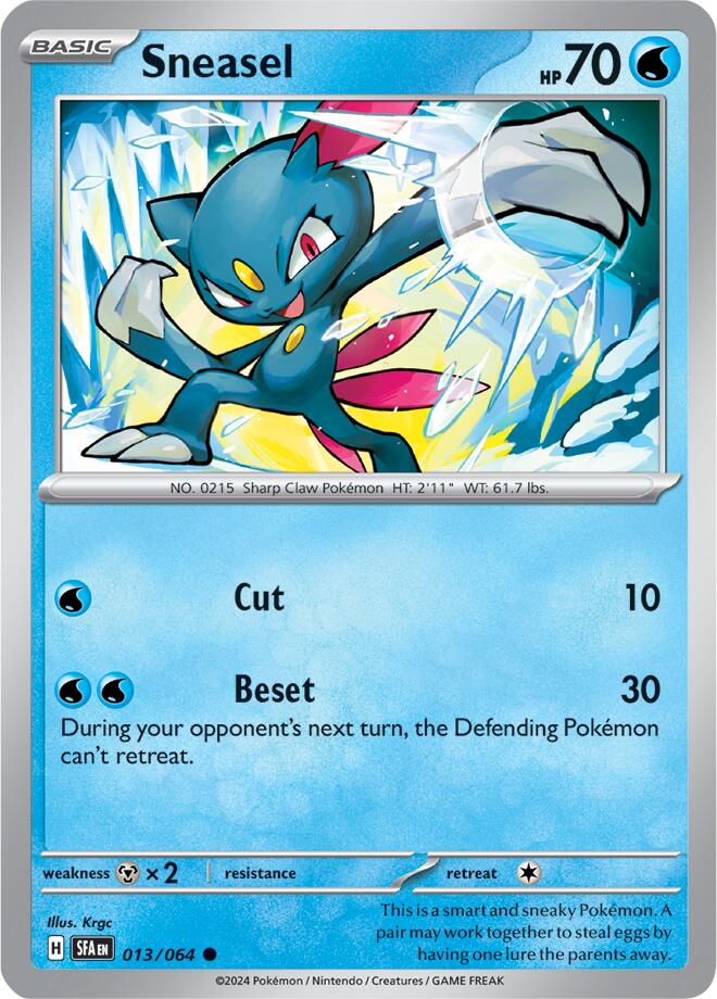 Sneasel (013/064) [Scarlet & Violet: Shrouded Fable] | Galactic Gamez