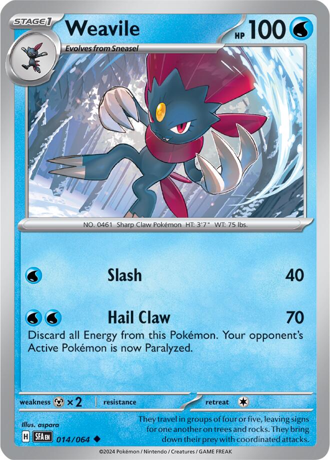 Weavile (014/064) [Scarlet & Violet: Shrouded Fable] | Galactic Gamez