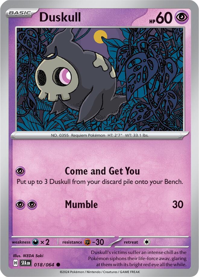 Duskull (018/064) [Scarlet & Violet: Shrouded Fable] | Galactic Gamez