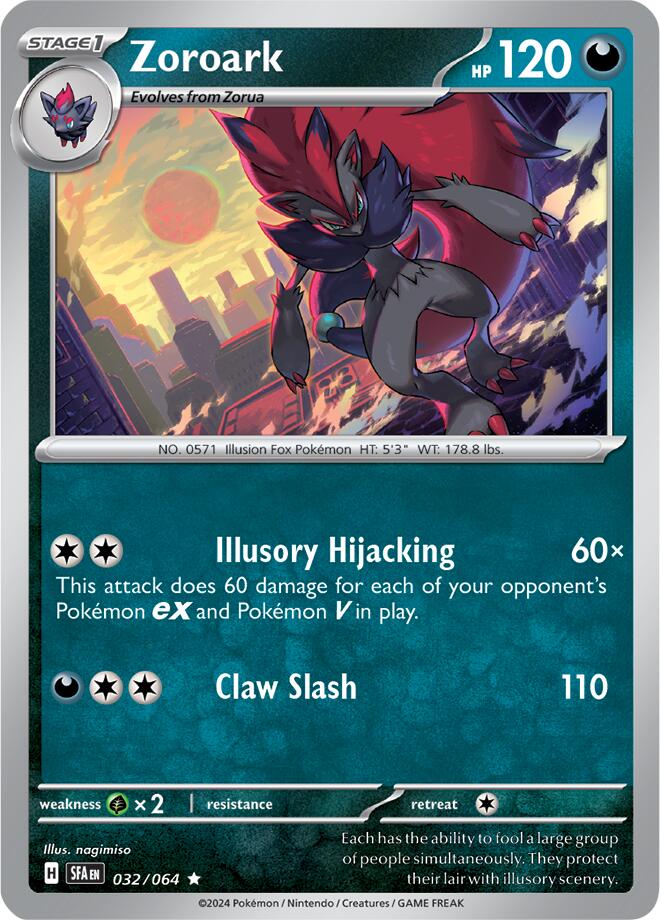 Zoroark (032/064) [Scarlet & Violet: Shrouded Fable] | Galactic Gamez