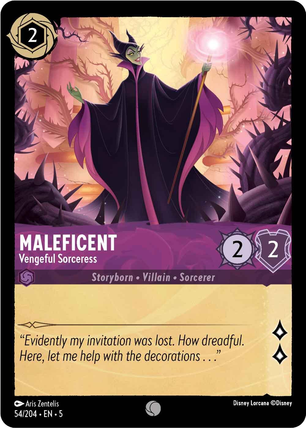 Maleficent - Vengeful Sorceress (54/204) [Shimmering Skies] | Galactic Gamez