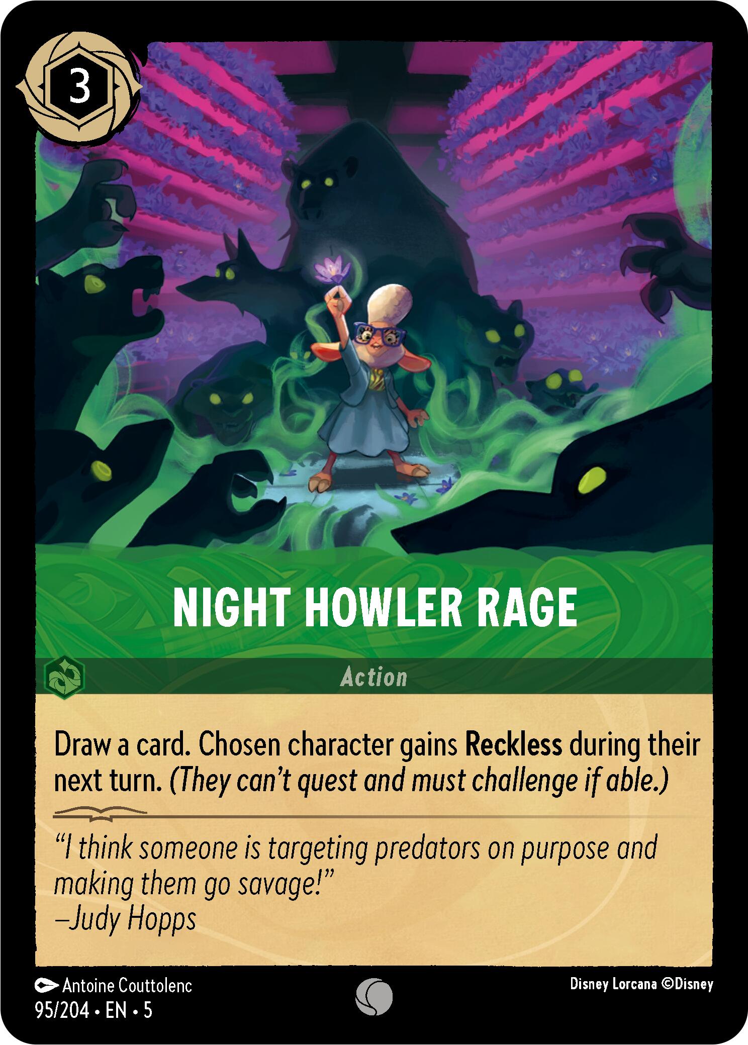 Night Howler Rage (95/204) [Shimmering Skies] | Galactic Gamez