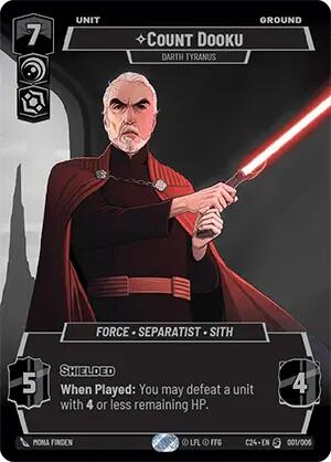 Count Dooku - Darth Tyranus (001/006) (2024 Convention Exclusive) (001/006) [Miscellaneous] | Galactic Gamez