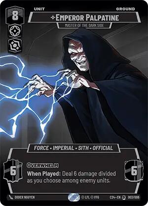 Emperor Palpatine - Master of the Dark Side (003/006) (2024 Convention Exclusive) (003/006) [Miscellaneous] | Galactic Gamez