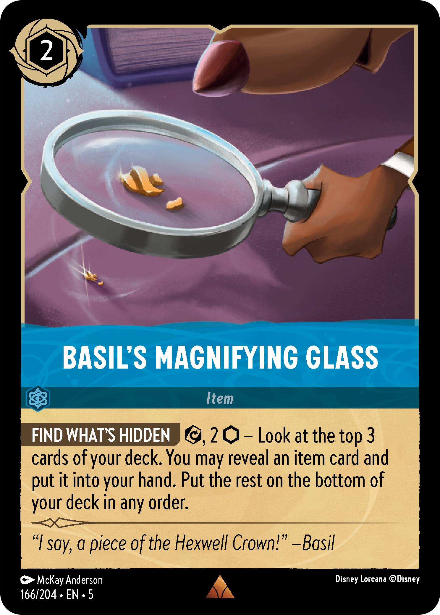 Basil's Magnifying Glass (166/204) [Shimmering Skies] | Galactic Gamez