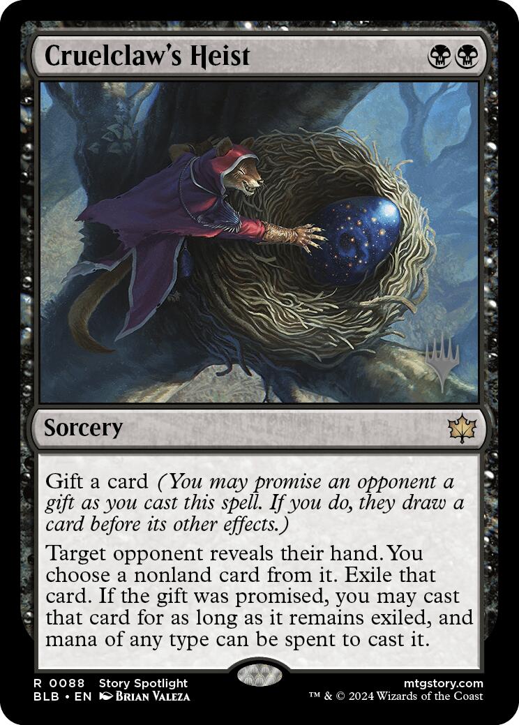 Cruelclaw's Heist (Promo Pack) [Bloomburrow Promos] | Galactic Gamez