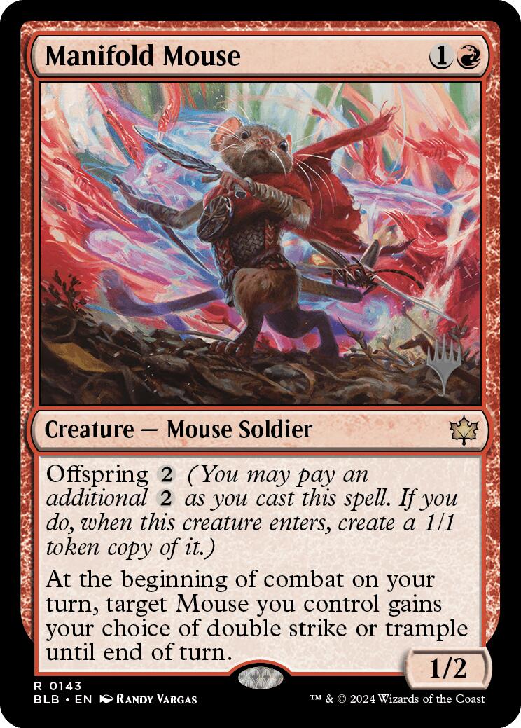 Manifold Mouse (Promo Pack) [Bloomburrow Promos] | Galactic Gamez