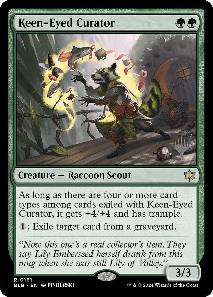 Keen-Eyed Curator (Promo Pack) [Bloomburrow Promos] | Galactic Gamez