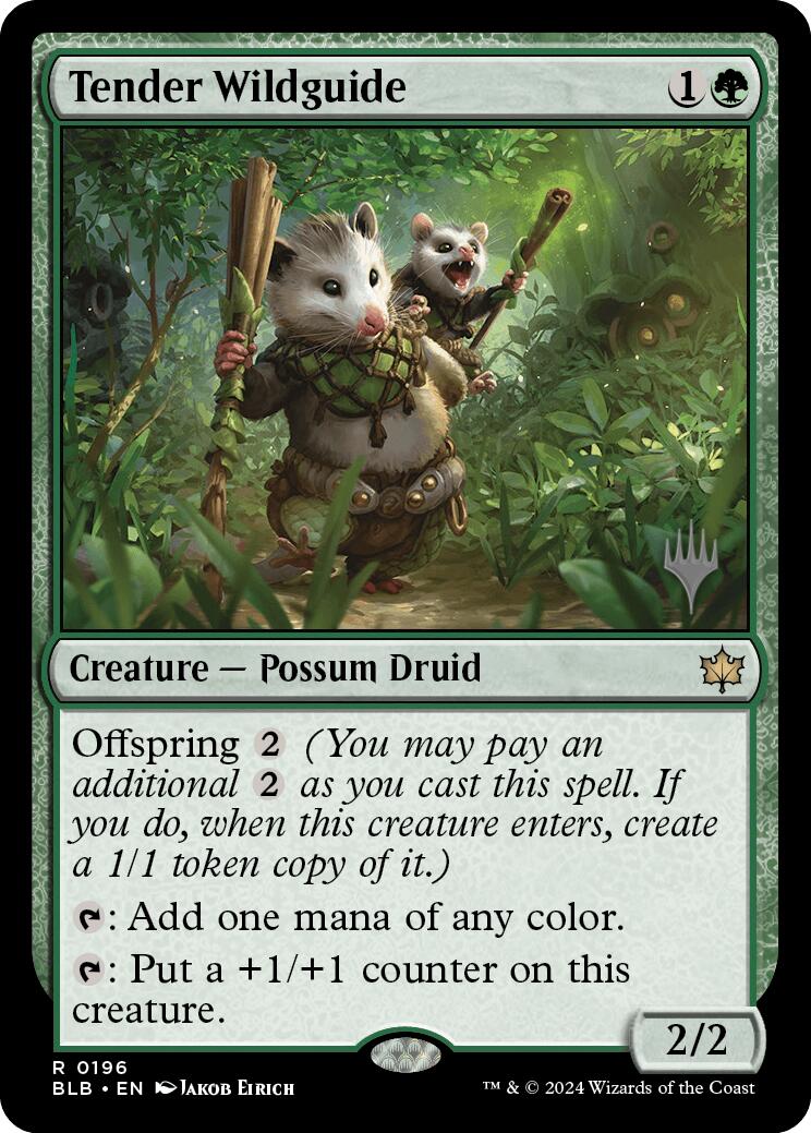 Tender Wildguide (Promo Pack) [Bloomburrow Promos] | Galactic Gamez