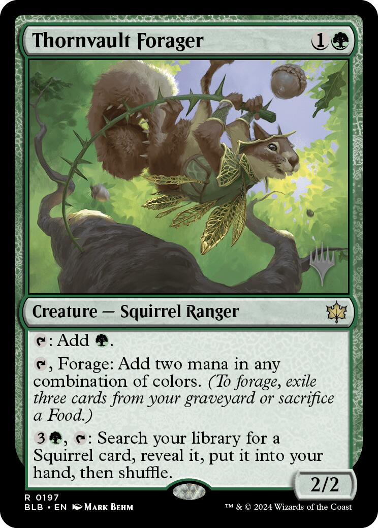 Thornvault Forager (Promo Pack) [Bloomburrow Promos] | Galactic Gamez