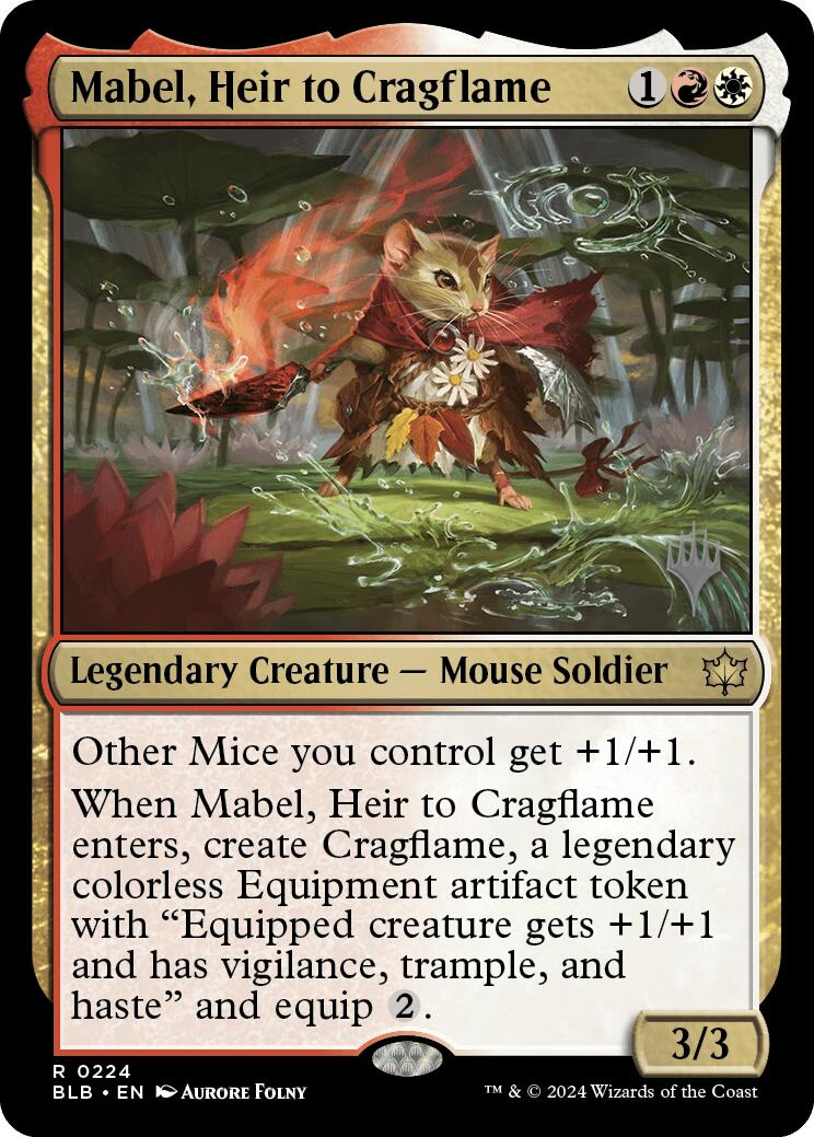 Mabel, Heir to Cragflame (Promo Pack) [Bloomburrow Promos] | Galactic Gamez