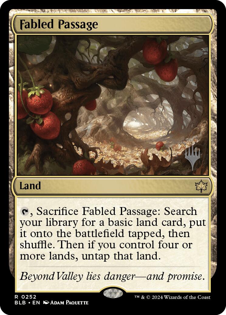 Fabled Passage (Promo Pack) [Bloomburrow Promos] | Galactic Gamez