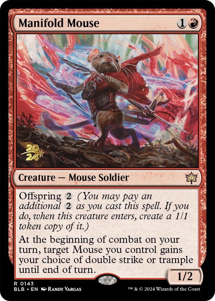 Manifold Mouse [Bloomburrow Prerelease Promos] | Galactic Gamez