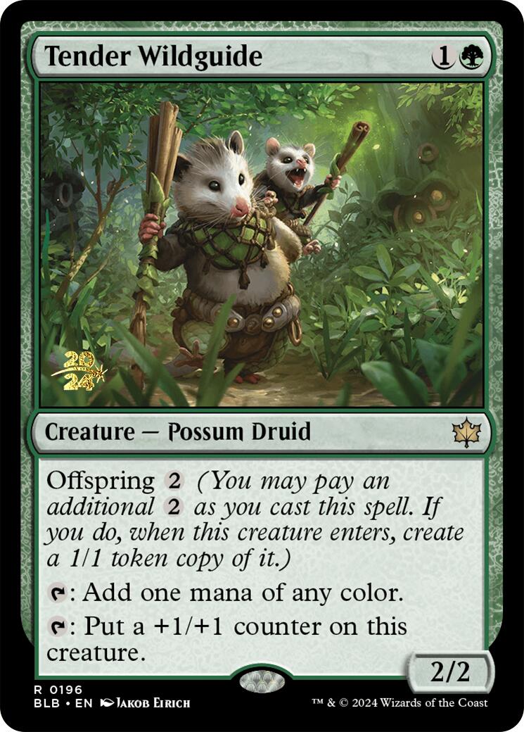 Tender Wildguide [Bloomburrow Prerelease Promos] | Galactic Gamez