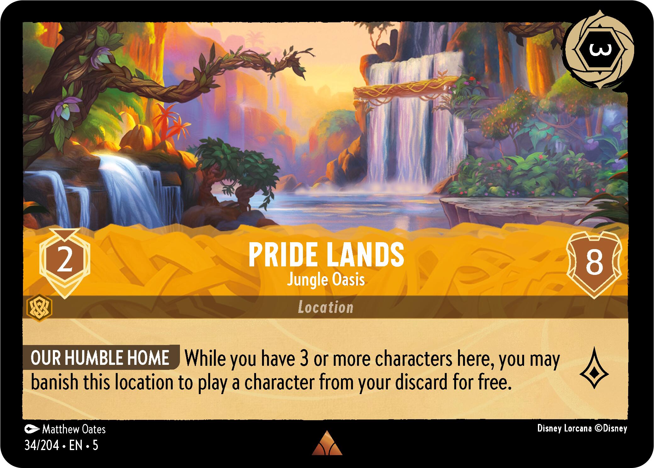 Pride Lands - Jungle Oasis (34/204) [Shimmering Skies] | Galactic Gamez