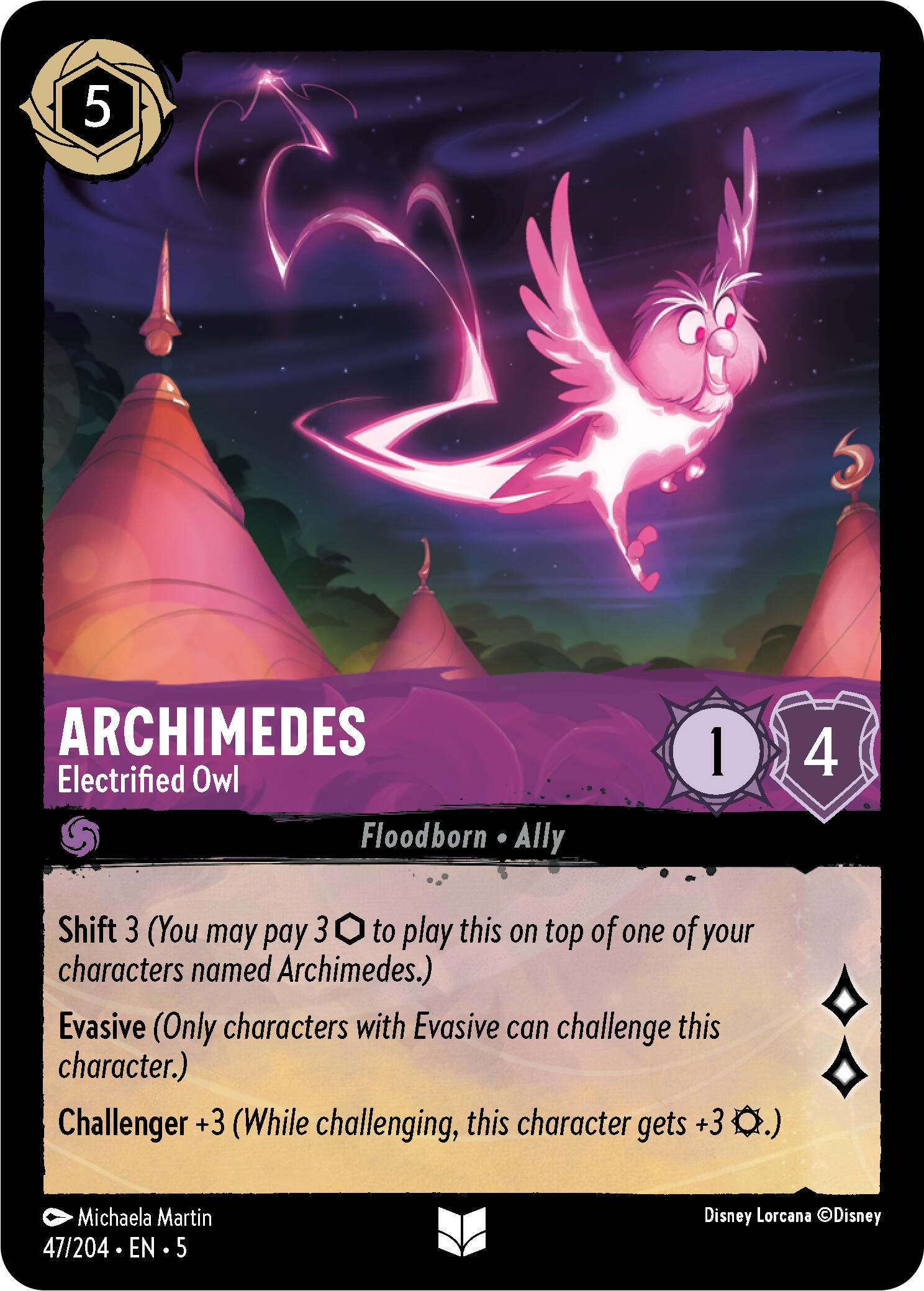Archimedes - Electrified Owl (47/204) [Shimmering Skies] | Galactic Gamez
