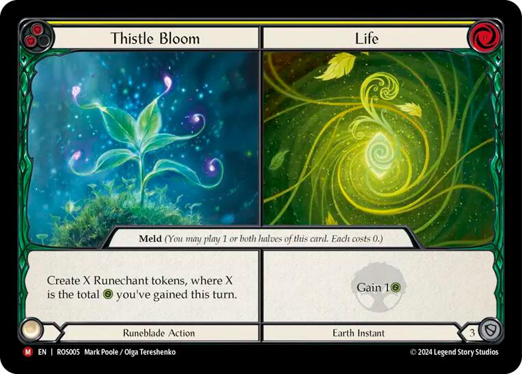 Thistle Bloom // Life [ROS005] (Rosetta)  Rainbow Foil | Galactic Gamez