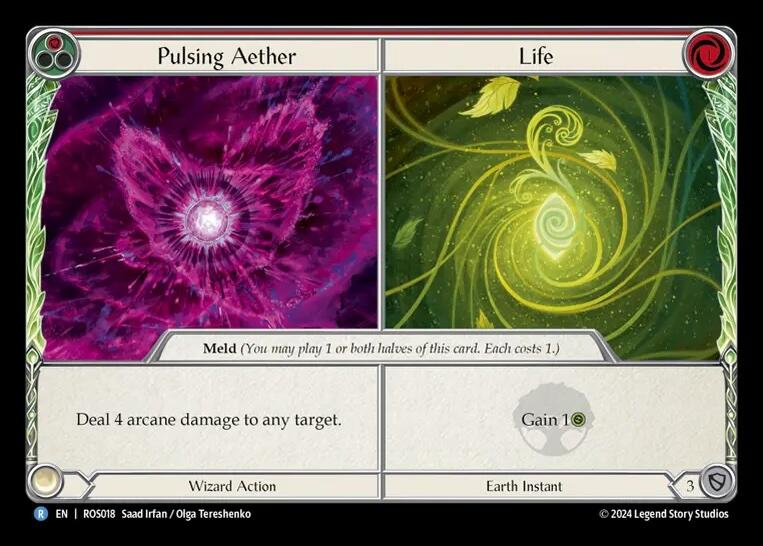 Pulsing Aether // Life [ROS018] (Rosetta)  Rainbow Foil | Galactic Gamez