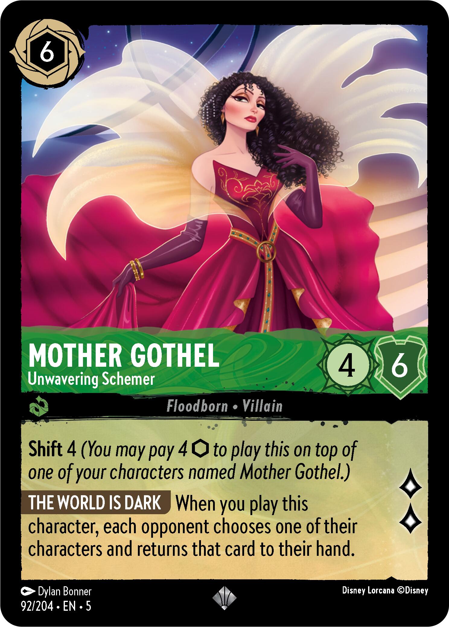 Mother Gothel - Unwavering Schemer (92/204) [Shimmering Skies] | Galactic Gamez