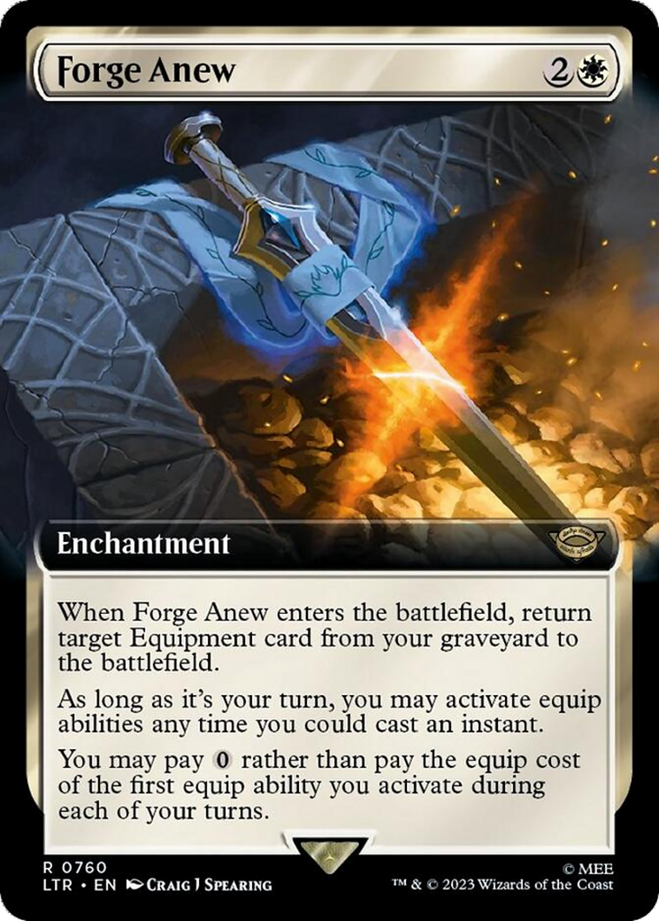 Forge Anew (Extended Art) (Surge Foil) [The Lord of the Rings: Tales of Middle-Earth] | Galactic Gamez