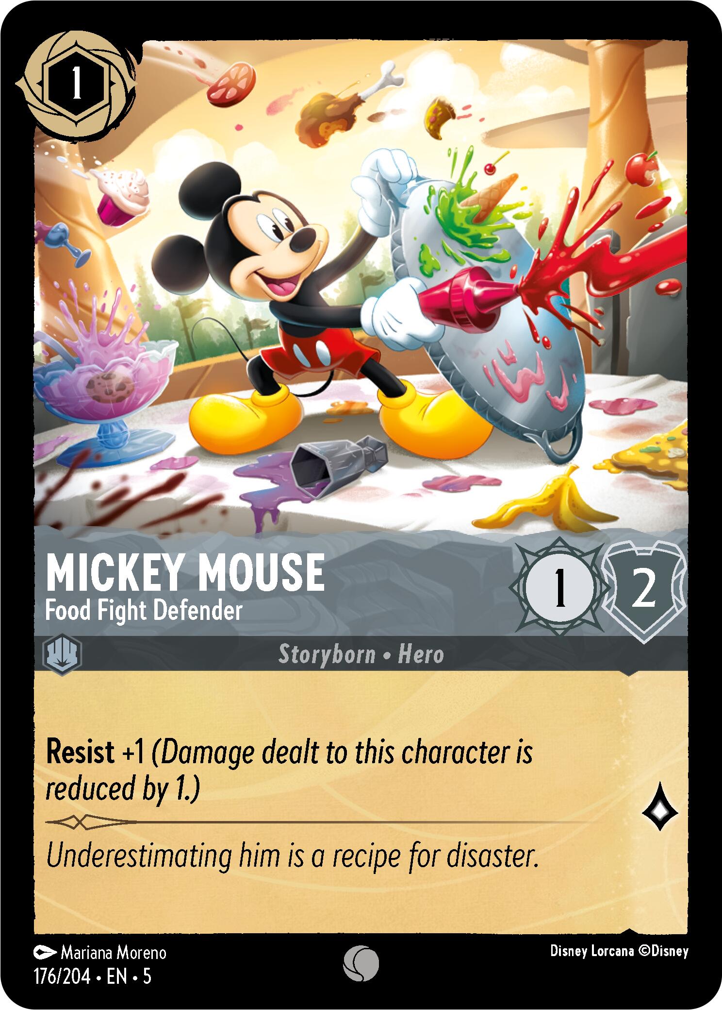 Mickey Mouse - Food Fight Defender (176/204) [Shimmering Skies] | Galactic Gamez