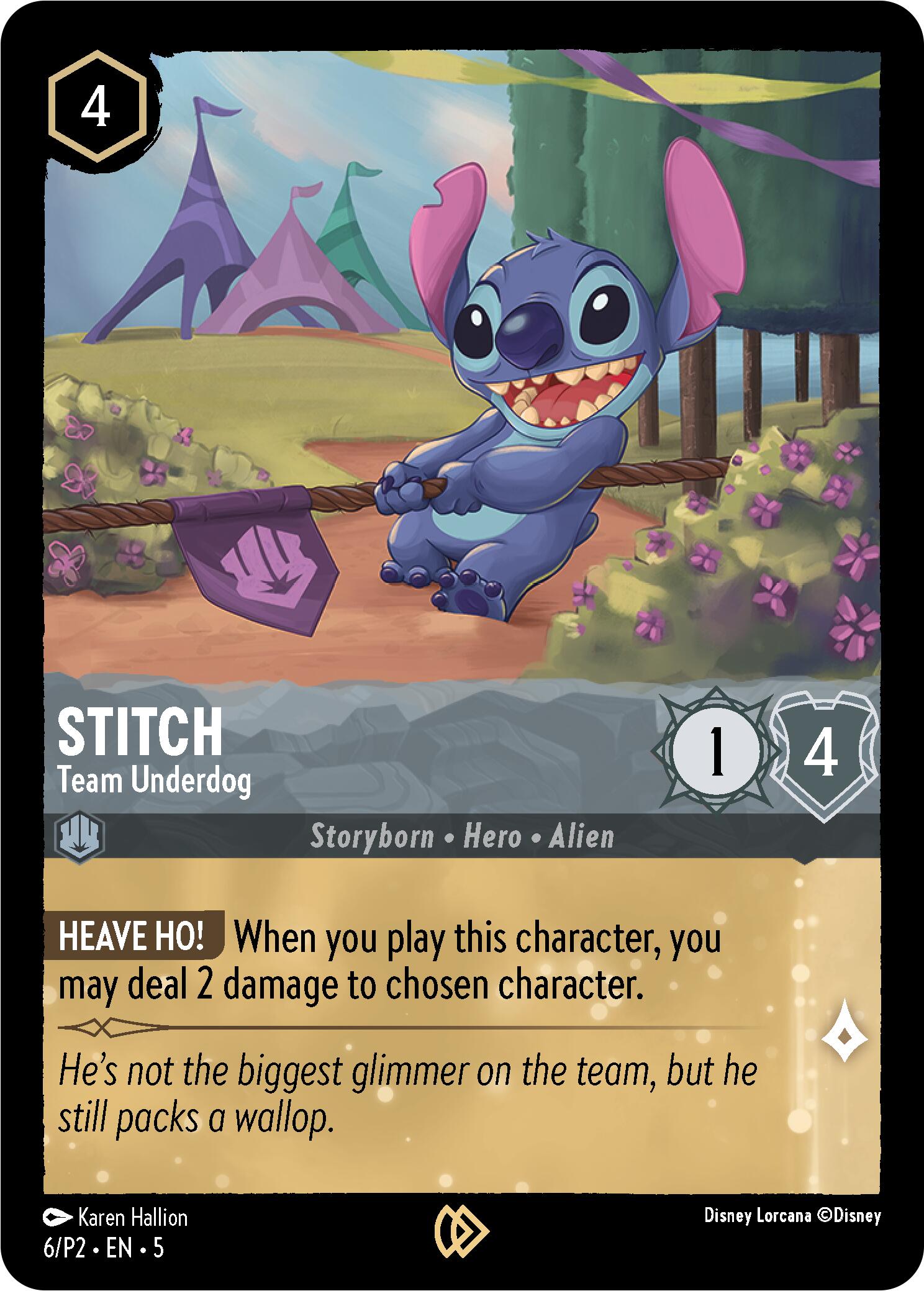 Stitch - Team Underdog (6) [Promo Cards] | Galactic Gamez