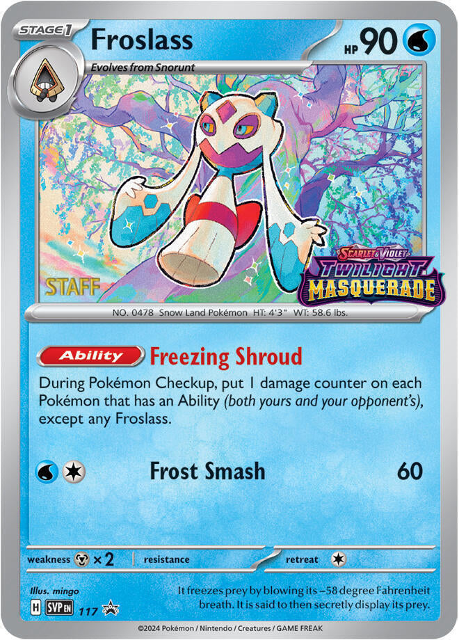 Froslass (117) (Staff) [Scarlet & Violet: Black Star Promos] | Galactic Gamez