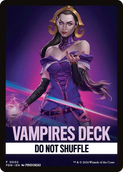 Vampires Deck Theme Card [Foundations Tokens] | Galactic Gamez