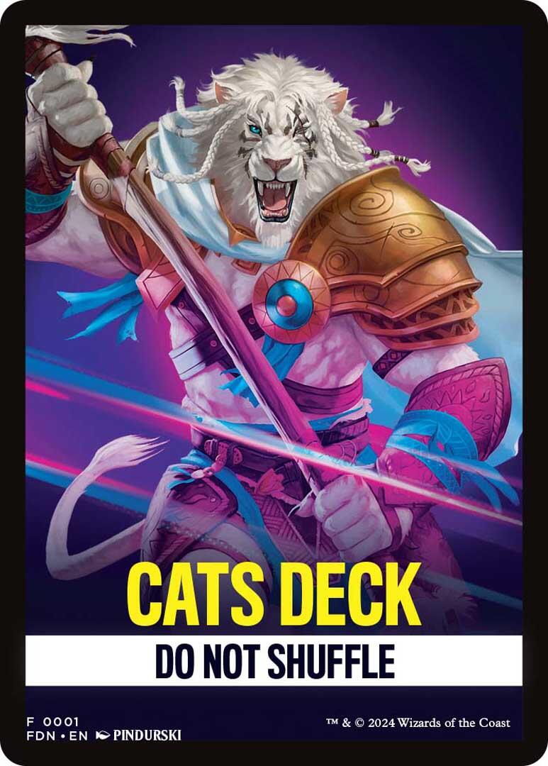 Cats Deck Theme Card [Foundations Tokens] | Galactic Gamez