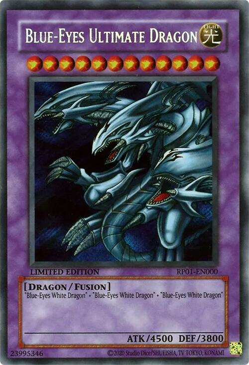 Blue-Eyes Ultimate Dragon [RP01-EN000] Secret Rare | Galactic Gamez