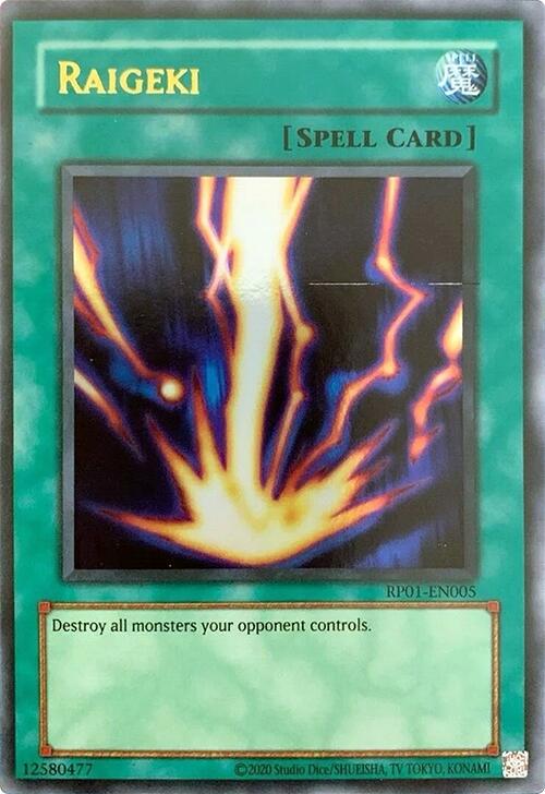 Raigeki [RP01-EN005] Ultra Rare | Galactic Gamez