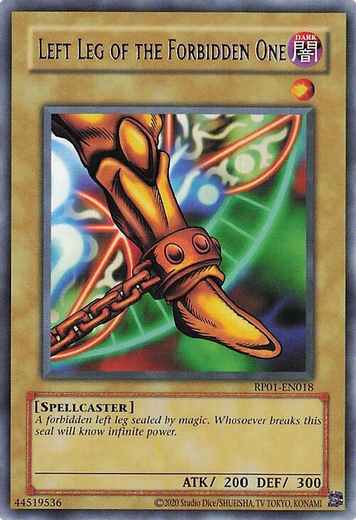 Left Leg of the Forbidden One [RP01-EN018] Rare | Galactic Gamez