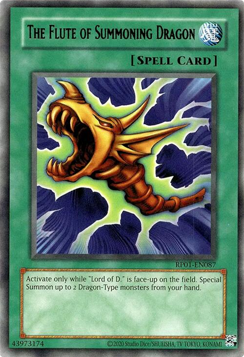 The Flute of Summoning Dragon [RP01-EN087] Rare | Galactic Gamez