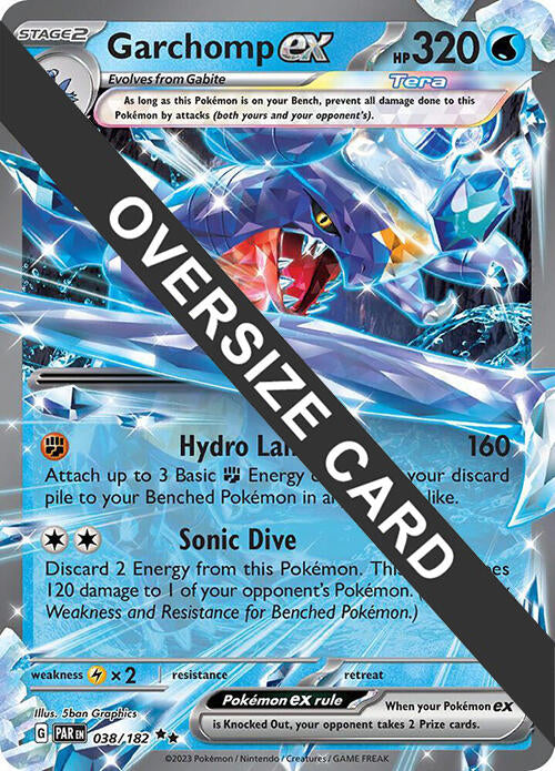 Garchomp ex (038) (Jumbo Card) [Scarlet & Violet: Paradox Rift] | Galactic Gamez