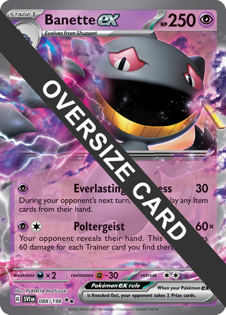 Banette ex (088) (Jumbo Card) [Scarlet & Violet: Black Star Promos] | Galactic Gamez