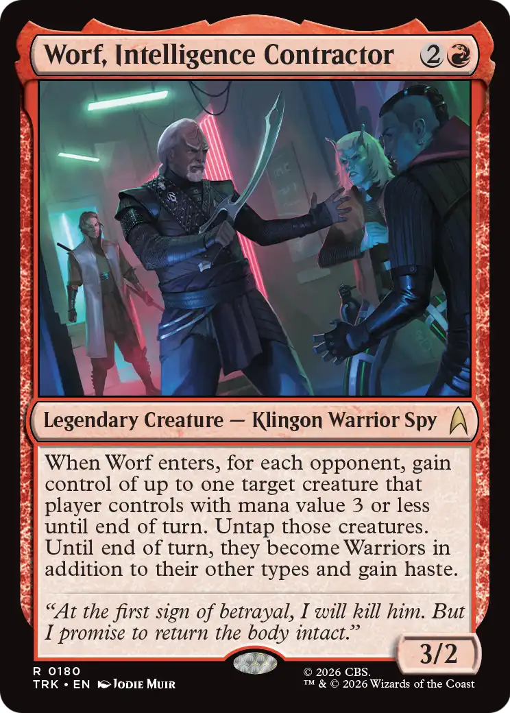 Worf, Intelligence Contractor [Star Trek] | Galactic Gamez