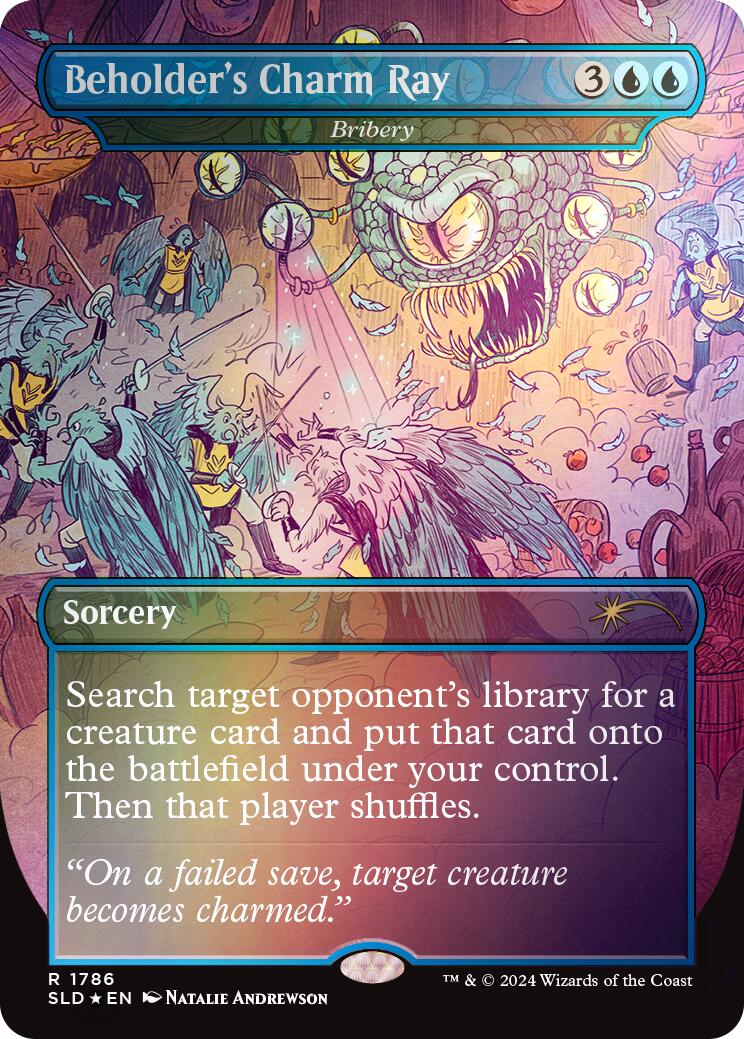 Beholder's Charm Ray - Bribery (Rainbow Foil) [Secret Lair Drop Series] | Galactic Gamez