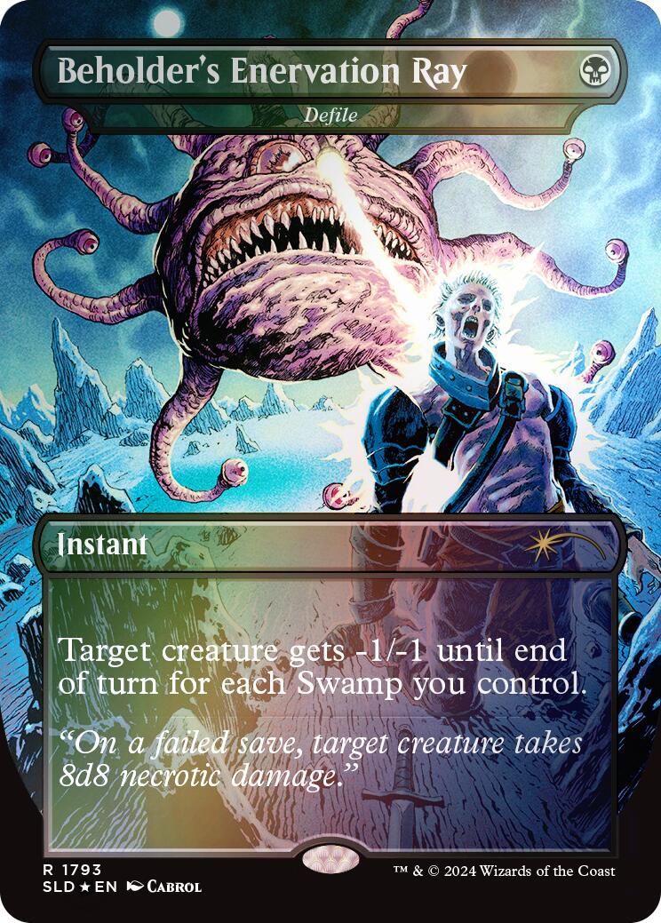 Beholder's Enervation Ray - Defile (Rainbow Foil) [Secret Lair Drop Series] | Galactic Gamez
