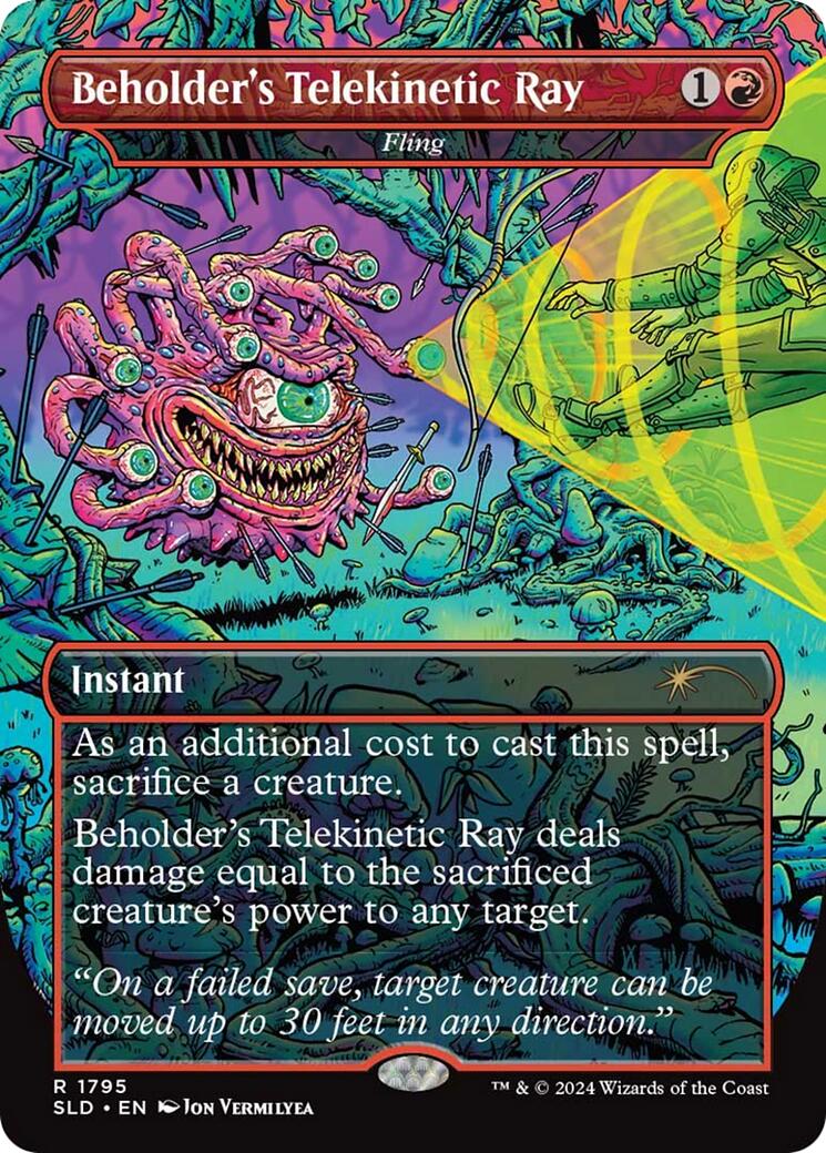 Beholder's Telekinetic Ray - Fling [Secret Lair Drop Series] | Galactic Gamez