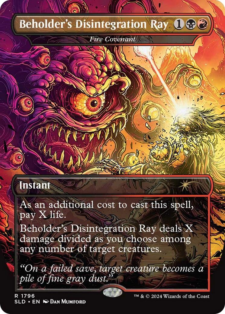 Beholder's Disintegration Ray - Fire Covenant [Secret Lair Drop Series] | Galactic Gamez