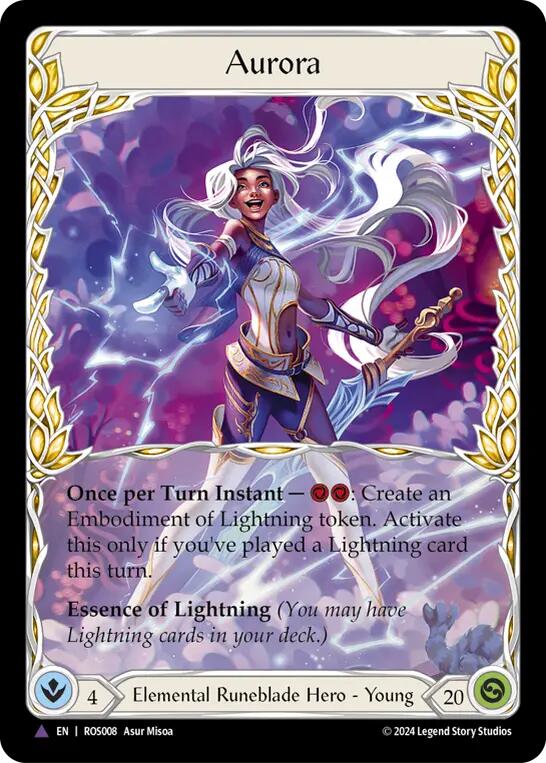 Aurora (Marvel) (Alternate Art) [ROS008] (Rosetta)  Cold Foil | Galactic Gamez