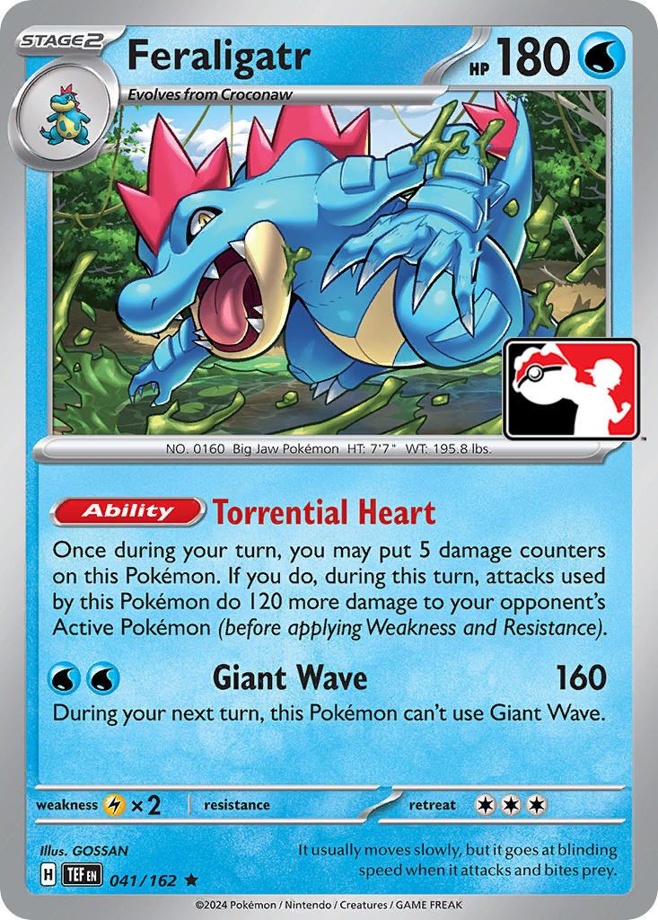 Feraligatr (041/162) [Prize Pack Series Five] | Galactic Gamez