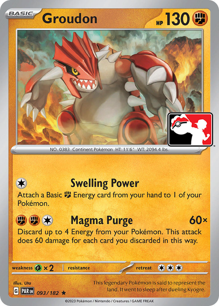 Groudon (093/182) [Prize Pack Series Five] | Galactic Gamez