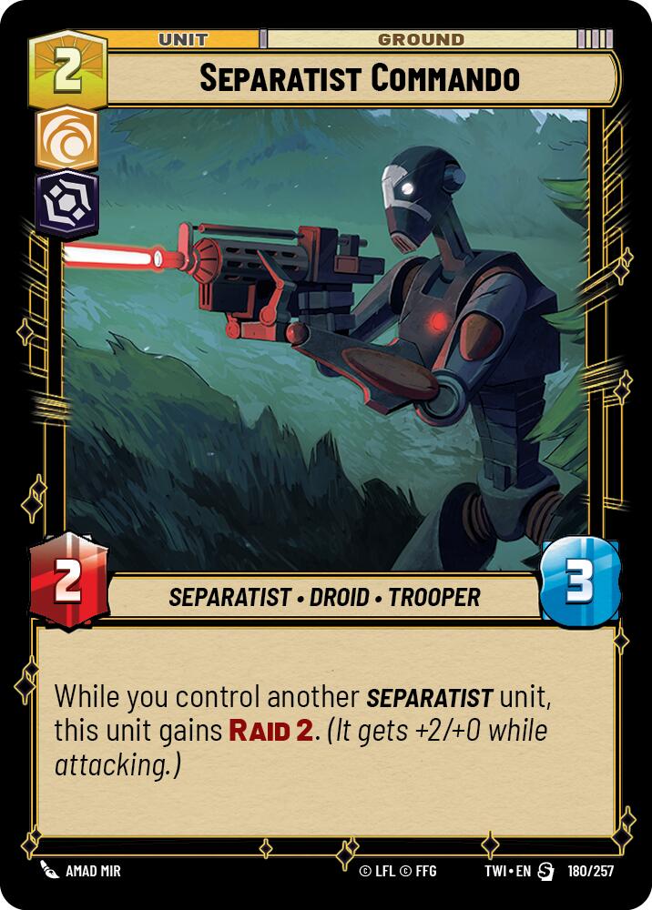 Separatist Commando (180/257) (180/257) [Twilight of the Republic] | Galactic Gamez