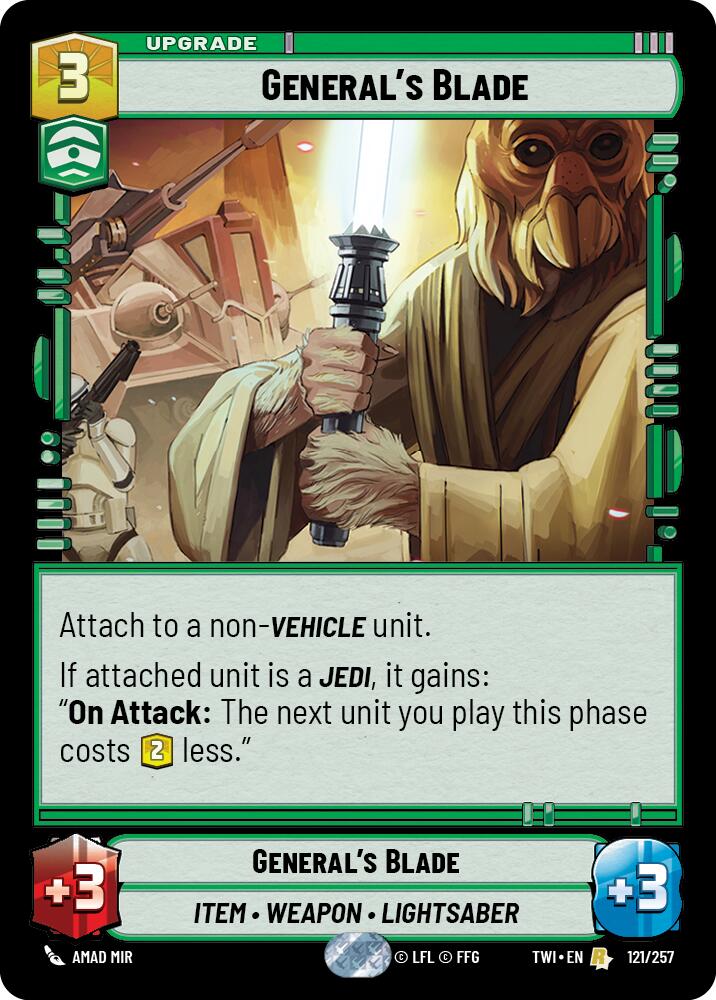 General's Blade (121/257) (121/257) [Twilight of the Republic] | Galactic Gamez