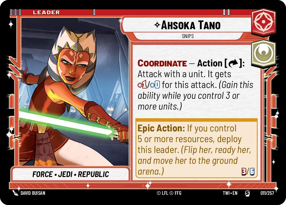 Ashoka Tano - Snips (011/257) (011/257) [Twilight of the Republic] | Galactic Gamez