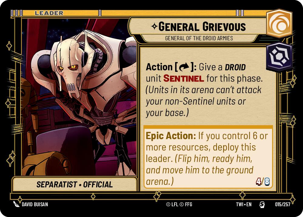 General Grievous - General of the Droid Armies (015/257) (015/257) [Twilight of the Republic] | Galactic Gamez